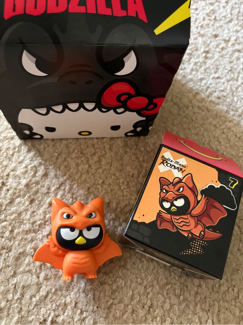 McDonalds Hello Kitty Godzilla toy
